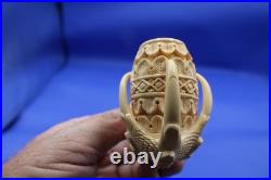 A Turkish Made Eagle Claw Meerschaum Smoking Pipe New in it's Original Case