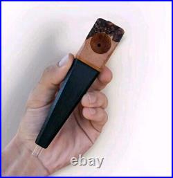 Aged Briar & 5,000 Year Old Bog Oak Magnetic Smoking Pipe
