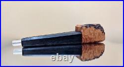 Aged Briar & 5,000 Year Old Bog Oak Magnetic Smoking Pipe