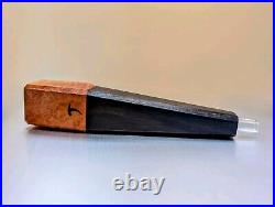Aged Briar & 5,000 Year Old Bog Oak Magnetic Smoking Pipe