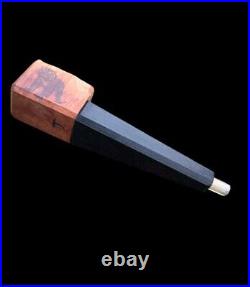Aged Briar & 5,000 Year Old Bog Oak Magnetic Smoking Pipe
