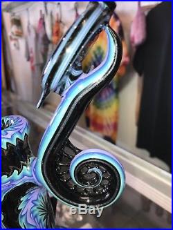 Amazing Handblown Glass Smoking Pipe. One of a kind. Opal inclusions