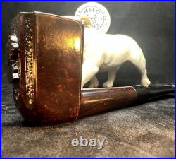 Antique 1860's George Washington Gutta-Percha Tobacco Pipe UNSMOKED