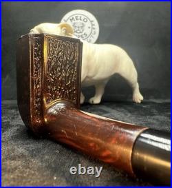Antique 1860's George Washington Gutta-Percha Tobacco Pipe UNSMOKED