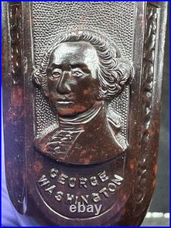 Antique 1860's George Washington Gutta-Percha Tobacco Pipe UNSMOKED
