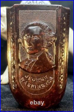Antique 1860's George Washington Gutta-Percha Tobacco Pipe UNSMOKED