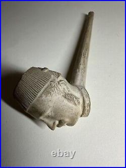Antique 19th C White Clay Smoking Pipe