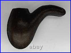 Antique Carl Stehr Tobacco Pipe with Molded Fitted Case New York Bent Shape RARE