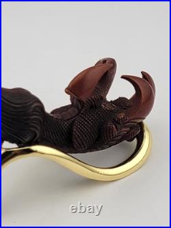 Antique FR rosenstill Germany smoking pipe Dragon Claw Habd Carved. W Orig. Case