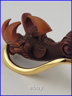 Antique FR rosenstill Germany smoking pipe Dragon Claw Habd Carved. W Orig. Case