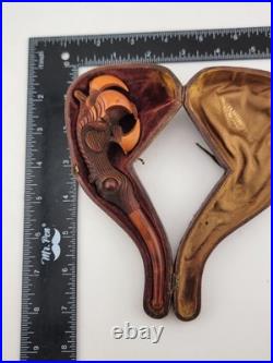 Antique FR rosenstill Germany smoking pipe Dragon Claw Habd Carved. W Orig. Case