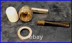 Aristocob WithNew Custom Meerschaum Liner Tobacco Pipe & Unsmoked Cob WithCase