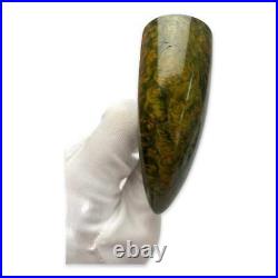 Artisan Briar Pickaxe Tobacco Pipe Green Color Straight Stem Smoking Bowl KAF