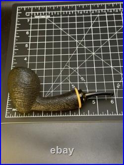 Artisan Bruce Weaver Unsmoked Blasted Bent Strawberry Tobacco Pipe