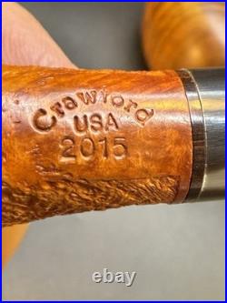 Artisan Jerry Crawford Unsmoked 2015 Blasted Castello 55 Tribute Tobacco Pipe