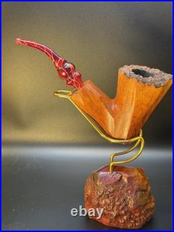 Artisan Paul Coley 447 Woodworks NEW Fractal Freehand Tobacco Pipe