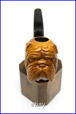Artisan Pipe Wooden Hand Carved Tobacco Smoking Bowl Bulldog 9 mm Filter by KAF