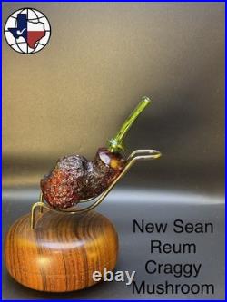 Artisan Sean Reum New Chip Blast Mushroom Tobacco Pipe