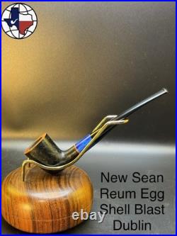 Artisan Sean Reum New Egg Shell Blast Dublin Tobacco Pipe