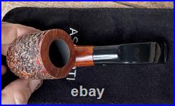Ascorti Italia Carved Sei Oom Paul Briar Tobacco Pipe Italy Acrylic Stem New