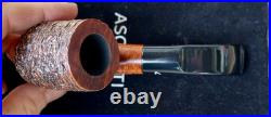 Ascorti Italia Carved Sei Oom Paul Briar Tobacco Pipe Italy Acrylic Stem New