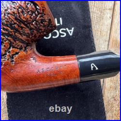 Ascorti Italia Carved Sei Oom Paul Briar Tobacco Pipe Italy Acrylic Stem New