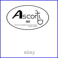 Ascorti Italia Carved Sei Oom Paul Briar Tobacco Pipe Italy Acrylic Stem New