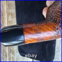 Ascorti Italia Nove Sand Chubby Author Rusticated Briar Tobacco Pipe New