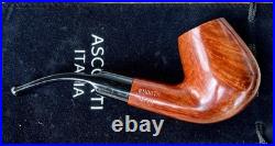 Ascorti Italia Otto Smooth Bent Egg Billiard Briar Tobacco Pipe New