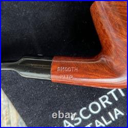 Ascorti Italia Otto Smooth Bent Egg Billiard Briar Tobacco Pipe New