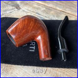 Ascorti Italia Otto Smooth Bent Egg Billiard Briar Tobacco Pipe New