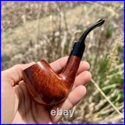 Ascorti Italia Otto Smooth Bent Egg Billiard Briar Tobacco Pipe New