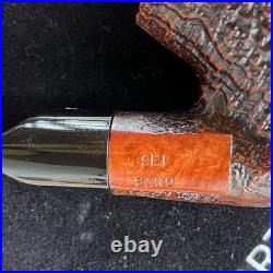 Ascorti Italia Sand Sei Oom Paul Briar Tobacco Pipe Italy Acrylic Stem New