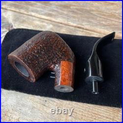 Ascorti Italia Sand Sei Oom Paul Briar Tobacco Pipe Italy Acrylic Stem New