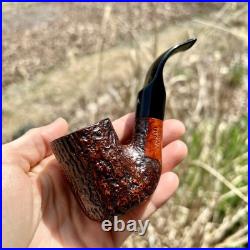 Ascorti Italia Sand Sei Oom Paul Briar Tobacco Pipe Italy Acrylic Stem New