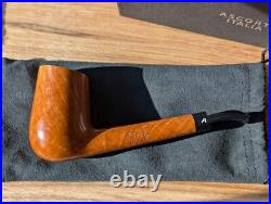 Ascorti Natural Smooth Chimney Tobacco Pipe New Unsmoked Estate with Box