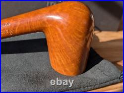 Ascorti Natural Smooth Chimney Tobacco Pipe New Unsmoked Estate with Box