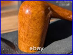 Ascorti Natural Smooth Chimney Tobacco Pipe New Unsmoked Estate with Box