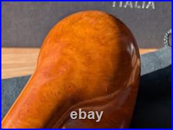 Ascorti Natural Smooth Chimney Tobacco Pipe New Unsmoked Estate with Box