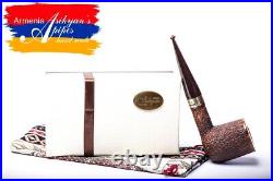 Asikyan Pipe #370/23 Billiard Rusticated Hand Made