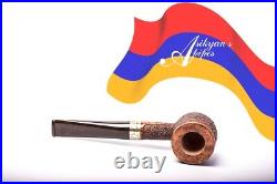 Asikyan Pipe #370/23 Billiard Rusticated Hand Made