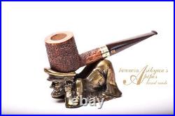 Asikyan Pipe #370/23 Billiard Rusticated Hand Made