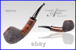 Asikyan Pipe #423/24 Apple Rusticated\Smooth Hand Made