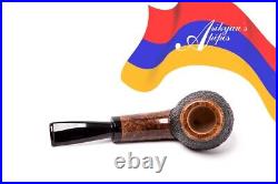 Asikyan Pipe #423/24 Apple Rusticated\Smooth Hand Made