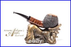 Asikyan Pipe #423/24 Apple Rusticated\Smooth Hand Made