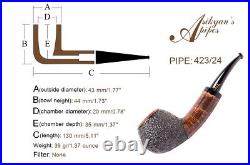 Asikyan Pipe #423/24 Apple Rusticated\Smooth Hand Made