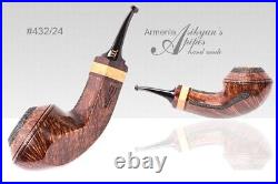 Asikyan Pipe #432/24 Bulldog Smooth Partially Rusticated Hand Made