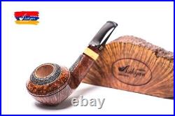 Asikyan Pipe #432/24 Bulldog Smooth Partially Rusticated Hand Made