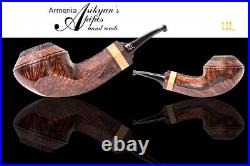 Asikyan Pipe #432/24 Bulldog Smooth Partially Rusticated Hand Made