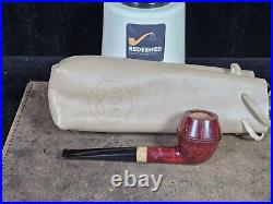 Atin Pipes #65 Smooth Rhodesian with Spalted Boxwood Tobacco Smoking Pipe